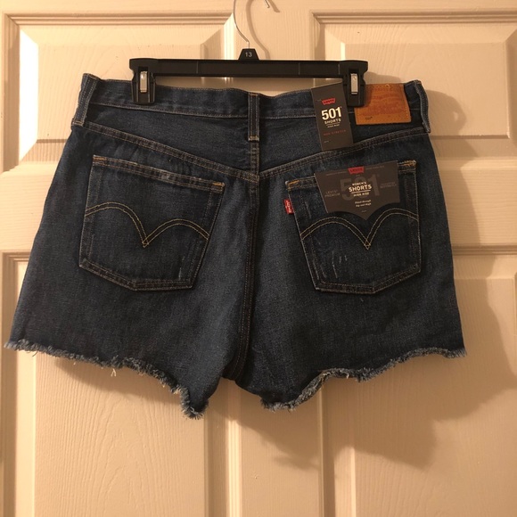 Levi’s 501 High Waisted Denim Shorts - Picture 3 of 6